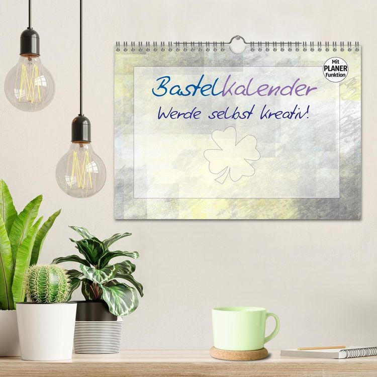 Produktbild: BASTELKALENDER Werde selbst kreativ! (Wandkalender 2026 DIN A4 quer), CALVENDO Monatskalender