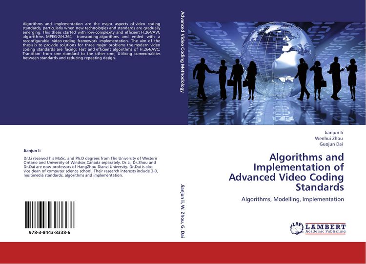 Produktbild: Algorithms and Implementation of Advanced Video Coding Standards