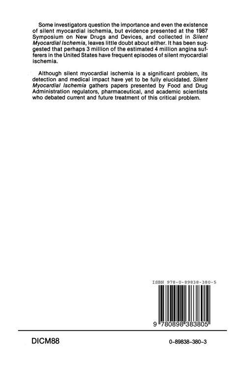 Produktbild: Silent Myocardial Ischemia