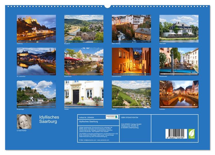 Produktbild: Idyllisches Saarburg (hochwertiger Premium Wandkalender 2026 DIN A2 quer), Kunstdruck in Hochglanz