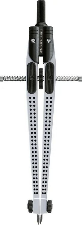 Produktbild: Faber-Castell Schnellverstellzirkel GRIP silber