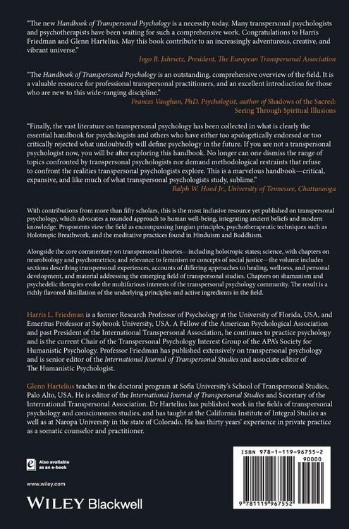 Produktbild: The Wiley-Blackwell Handbook of Transpersonal Psychology