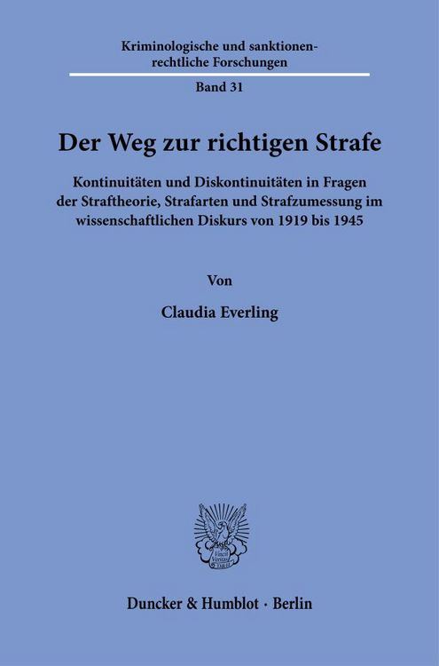 Produktbild: Der Weg zur richtigen Strafe