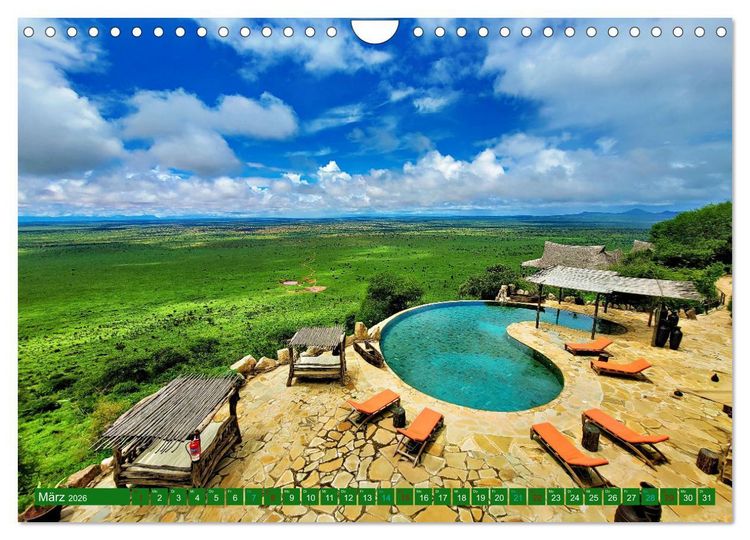 Produktbild: Im Einklang mit der Natur - Soroi Lions Bluff Lodge Kenia (Wandkalender 2026 DIN A4 quer), CALVENDO Monatskalender
