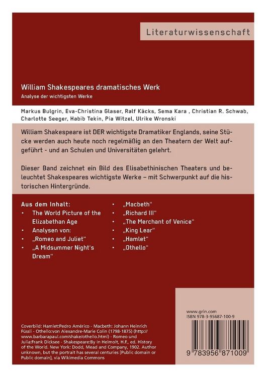Produktbild: William Shakespeares dramatisches Werk