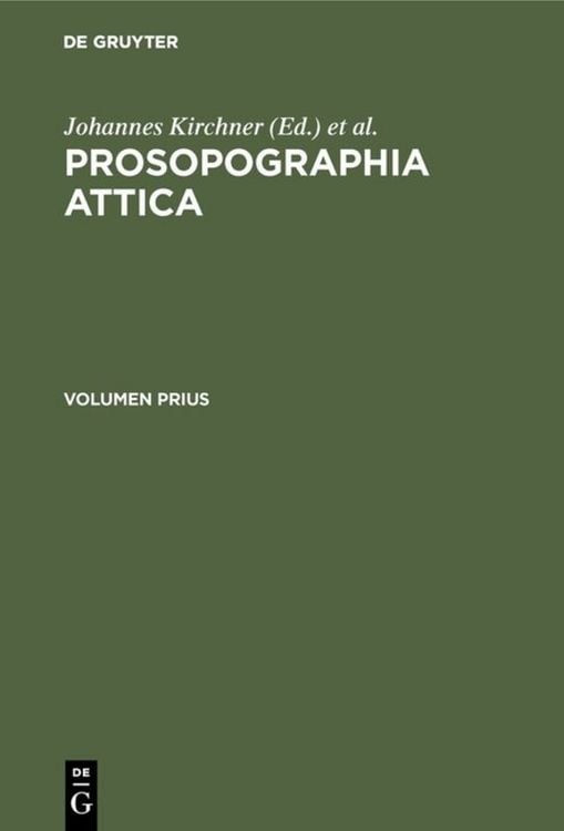 Produktbild: Prosopographia Attica