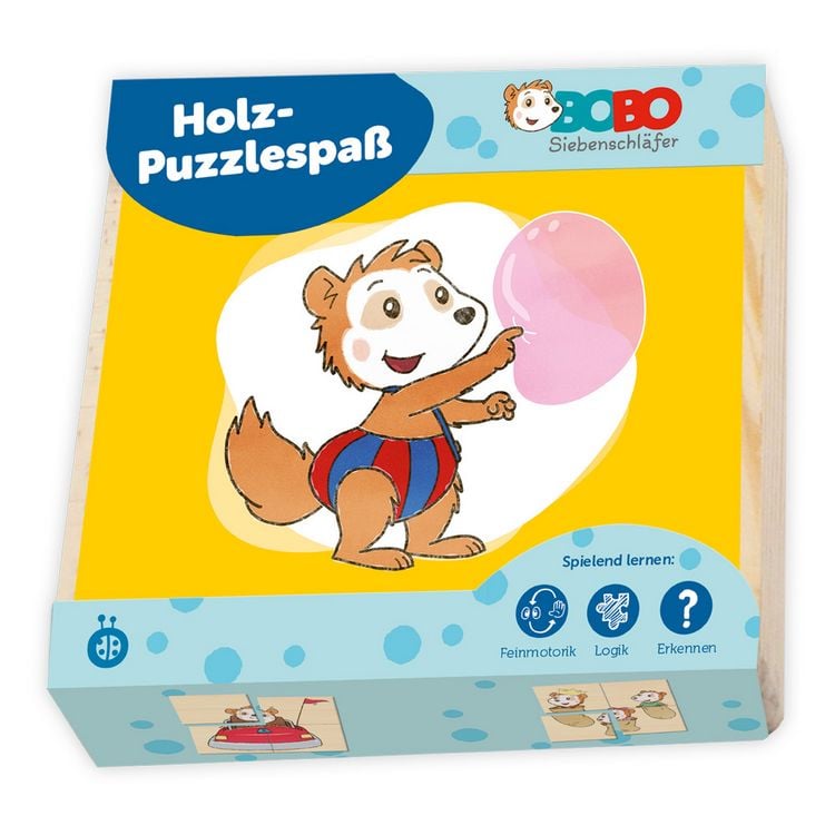 Produktbild: Tr&ouml;tsch Bobo Siebenschl&auml;fer Erster Puzzlespa&szlig; Holzpuzzle