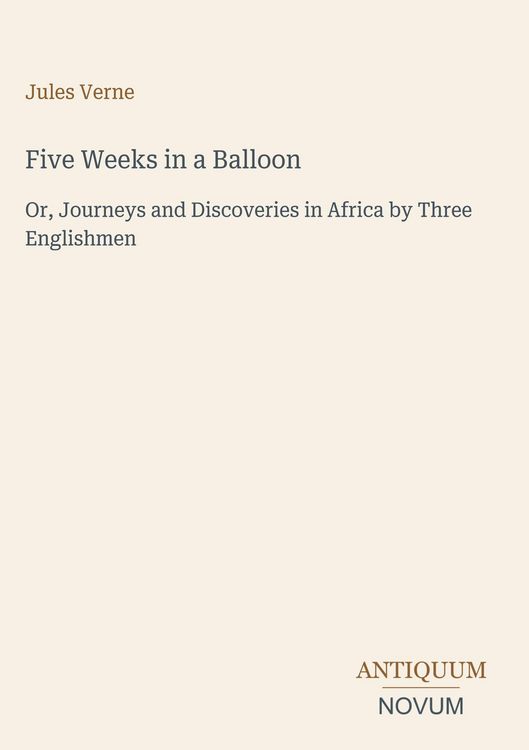 Produktbild: Five Weeks in a Balloon