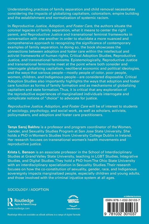 Produktbild: Reproductive Justice, Adoption, and Foster Care