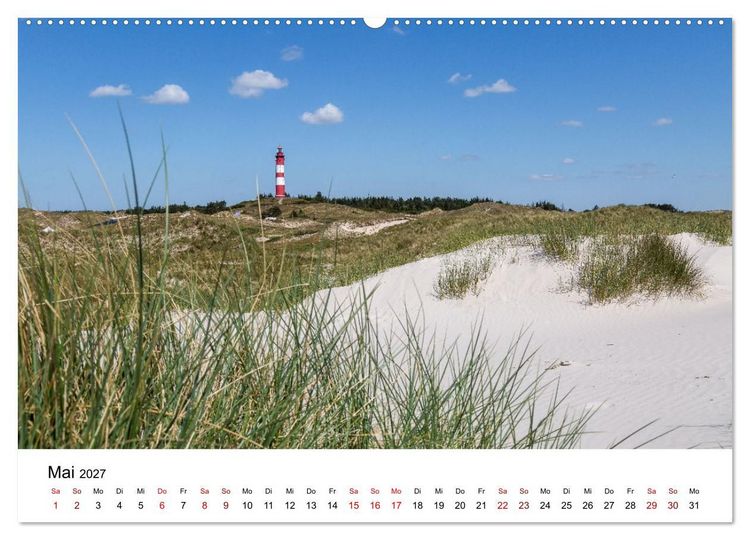 Produktbild: Amrum - Das Paradies in der Nordsee (hochwertiger Premium Wandkalender 2027 DIN A2 quer), Kunstdruck in Hochglanz