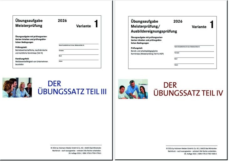 Produktbild: Das &Uuml;bungspaket Teile III + IV - Variante 1