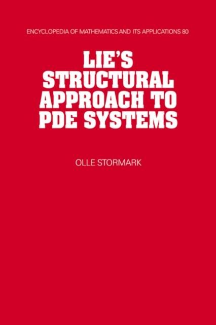 Produktbild: Lie's Structural Approach to PDE Systems