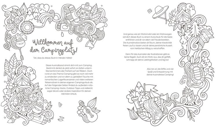 Produktbild: Ausmalreise Camping
