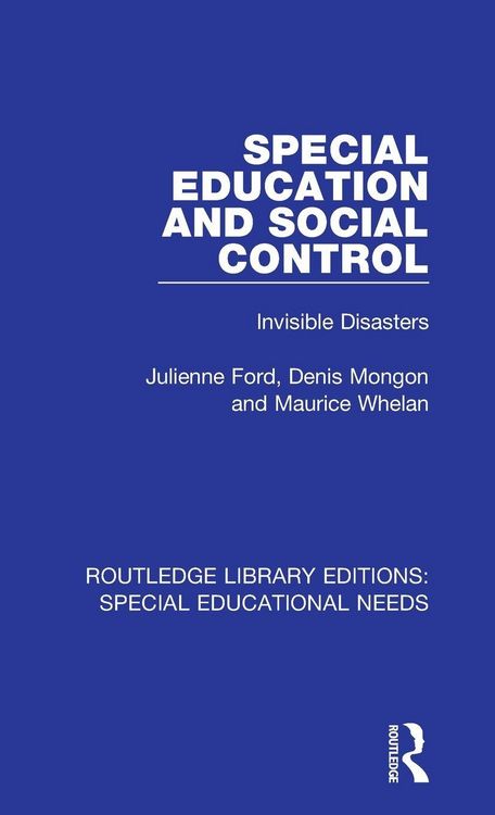 Produktbild: Special Education and Social Control