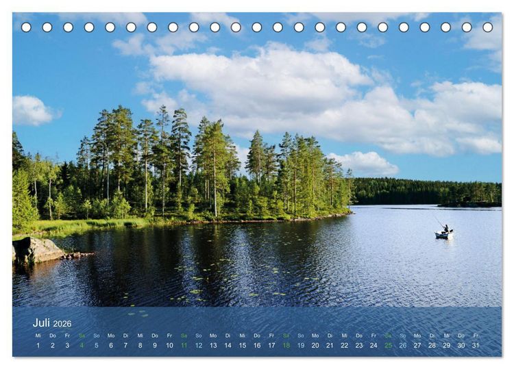 Produktbild: Traumhaftes V&auml;rmland (Tischkalender 2026 DIN A5 quer), CALVENDO Monatskalender