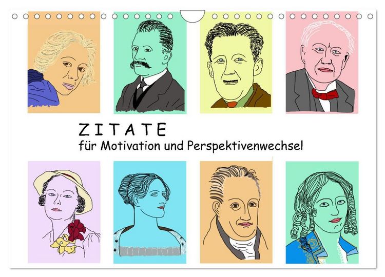 Produktbild: Zitate f&uuml;r Motivation und Perspektivenwechsel (Wandkalender 2027 DIN A4 quer), CALVENDO Monatskalender