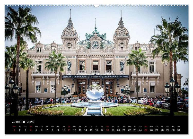 Produktbild: Monaco - Das F&uuml;rstentum an der franz&ouml;sischen Mittelmeerk&uuml;ste (hochwertiger Premium Wandkalender 2026 DIN A2 quer), Kunstdruck in Hochglanz