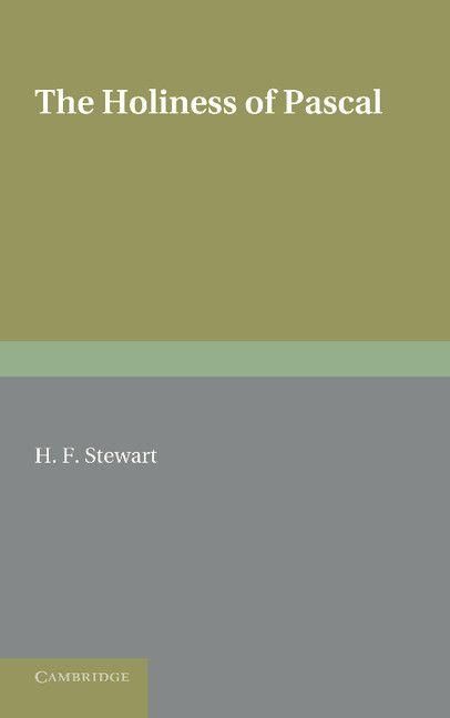 Produktbild: The Holiness of Pascal. H.F. Stewart