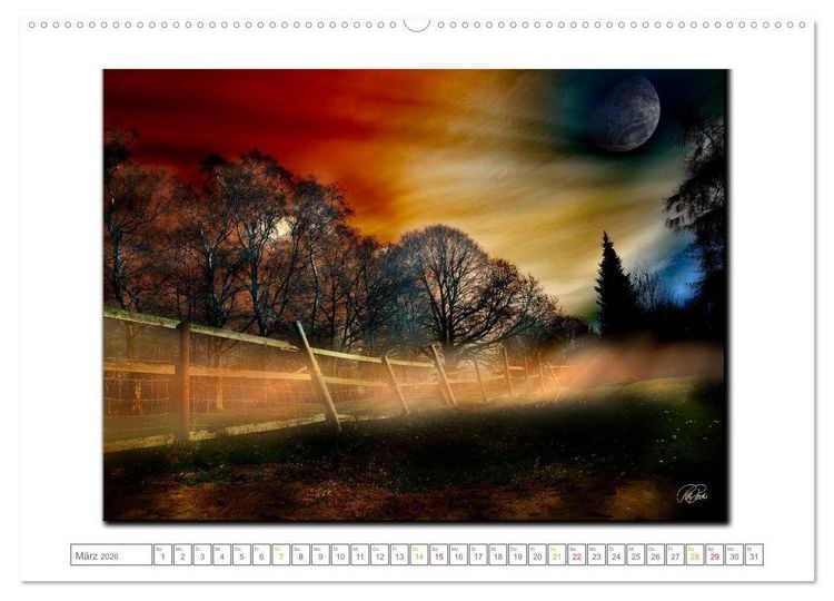 Produktbild: Zwischenzeiten - Zeiten zwischen Tag und Nacht (Wandkalender 2026 DIN A2 quer), CALVENDO Monatskalender