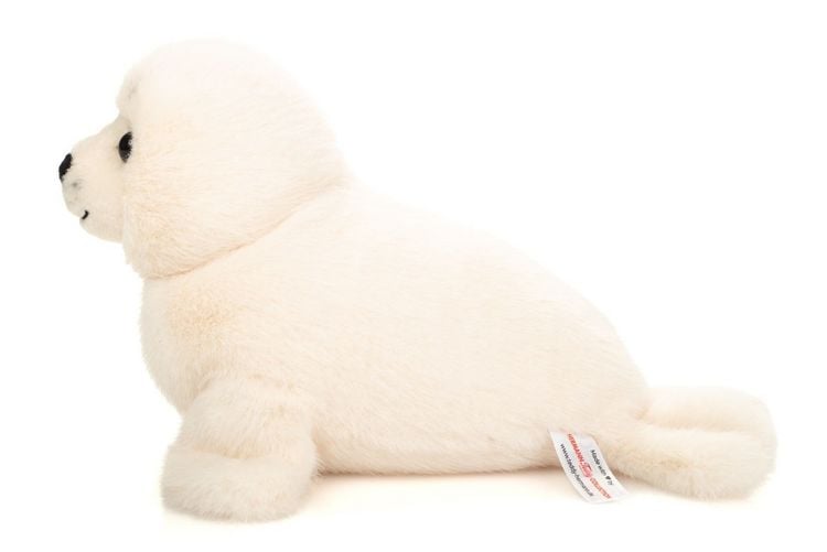 Produktbild: Teddy Hermann 90041 - Robbe wei&szlig;, Pl&uuml;sch, L&auml;nge: 25 cm