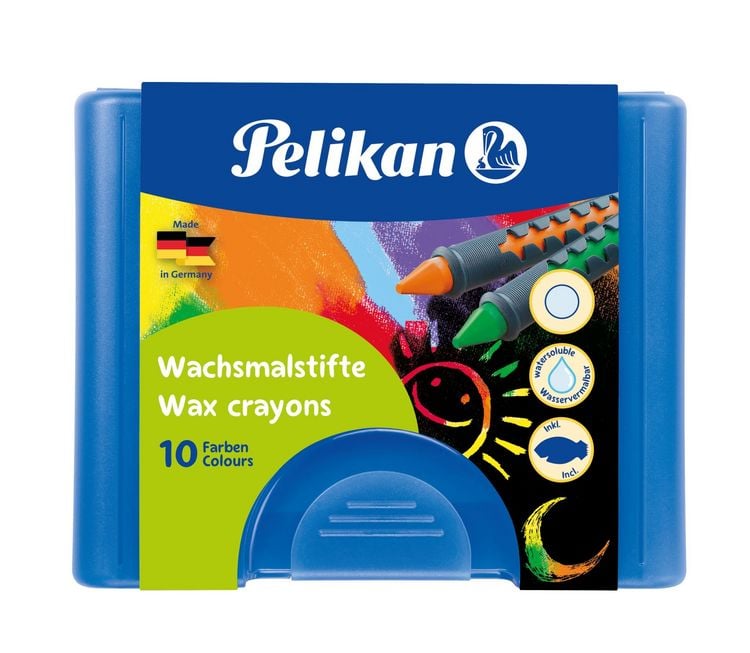 Produktbild: Pelikan Wachsmalstifte, 10er Set mit Schaber