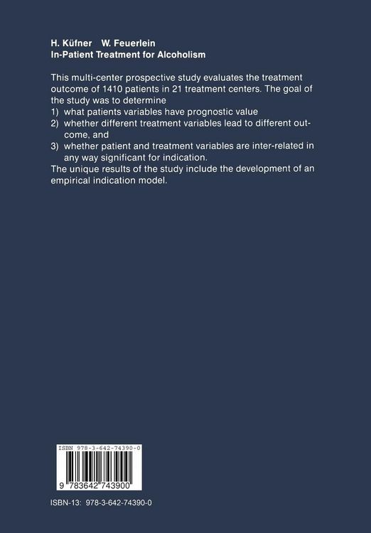 Produktbild: In-Patient Treatment for Alcoholism