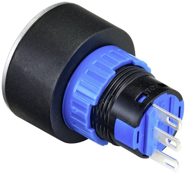 Produktbild: TRU COMPONENTS TC-9219064 Drucktaster 250 V/AC 3 A 1 x Aus/(Ein) tastend (&Oslash;) 25 mm IP40 1 St.