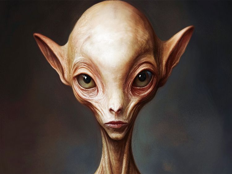 Produktbild: CALVENDO Puzzle Au&szlig;erirdisches Portr&auml;t - Mystisches Wesen zwischen Sci-Fi und Realit&auml;t | 1000 Teile Lege-Gr&ouml;&szlig;e 64x48cm Foto-Puzzle f&uuml;r gl&uuml;ckliche Stun