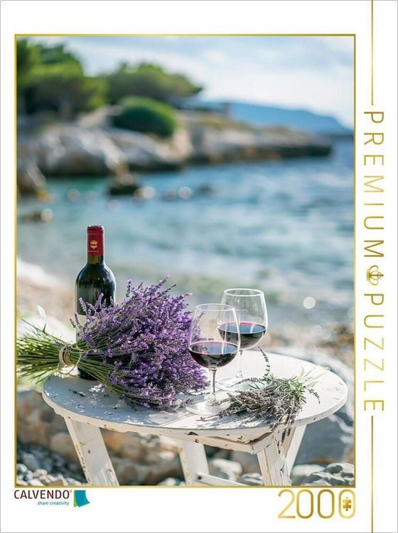 Produktbild: CALVENDO Puzzle Strandrendevouz mit Lavendel | 2000 Teile Lege-Gr&ouml;&szlig;e 90x67cm Foto-Puzzle f&uuml;r gl&uuml;ckliche Stunden