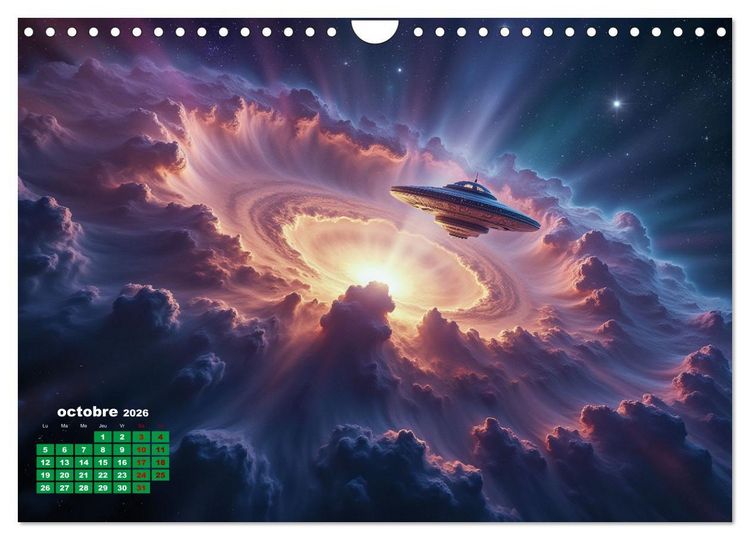 Produktbild: &Agrave; travers l'univers-L'incroyable voyage (Calendrier mural 2026 DIN A4 vertical), CALVENDO calendrier mensuel