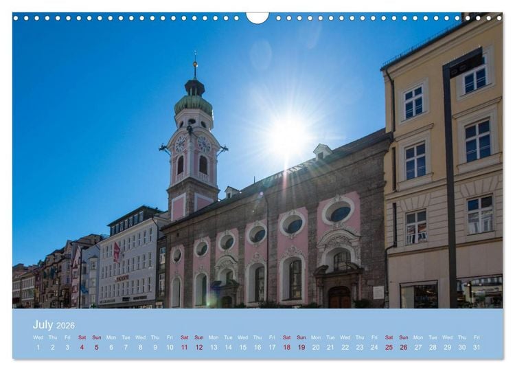 Produktbild: Innsbruck - Austria&lsquo;s capital of the alps (Wall Calendar 2026 DIN A3 landscape), CALVENDO 12 Month Wall Calendar