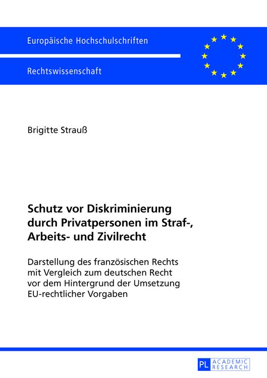 Produktbild: Schutz vor Diskriminierung durch Privatpersonen im Straf-, Arbeits- und Zivilrecht