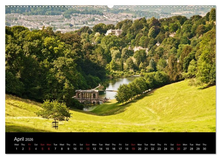 Produktbild: The Lovely Gardens of South England (High Quality Premium Wall Calendar 2026 DIN A2 landscape),CALVENDO 12 Month Wall Calendar