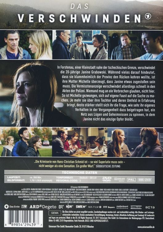 Produktbild: Das Verschwinden - Die komplette Miniserie [2 DVDs]