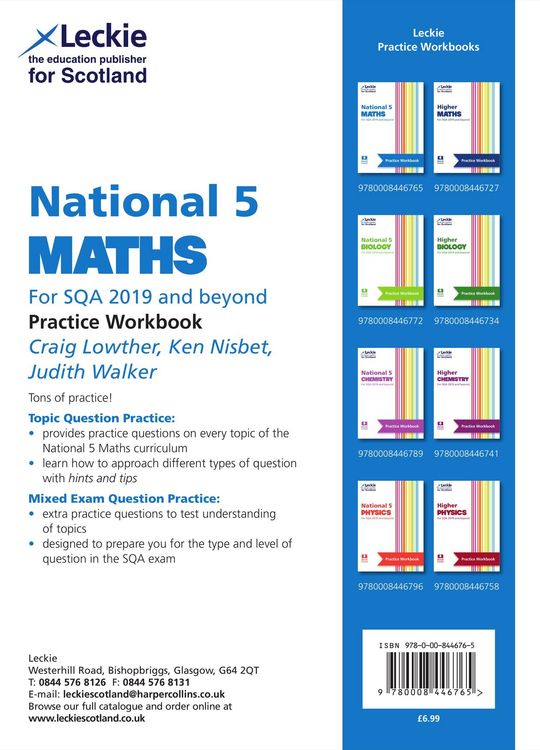 Produktbild: LECKIE N5 MATHS PRACTICE WB