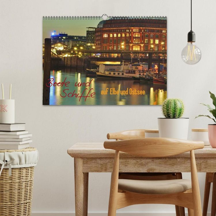 Produktbild: Boote und Schiffe auf Elbe und Ostsee (Wandkalender 2027 DIN A3 quer), CALVENDO Monatskalender