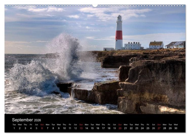Produktbild: Jurassic Coast South England (High Quality Premium Wall Calendar 2026 DIN A2 landscape),CALVENDO 12 Month Wall Calendar