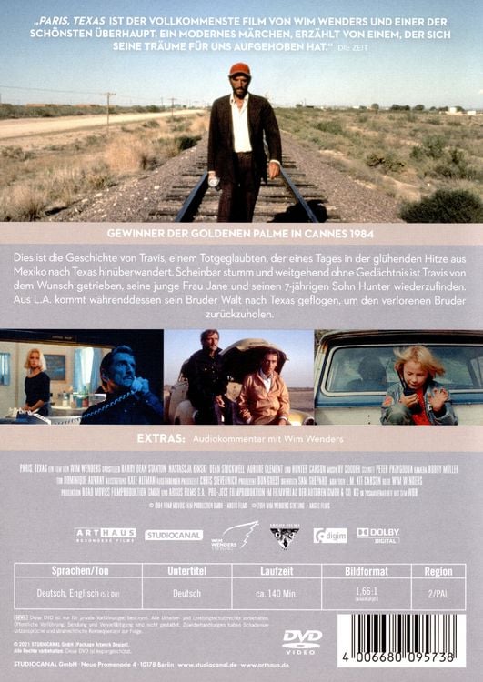 Produktbild: Paris, Texas / Digital Remastered