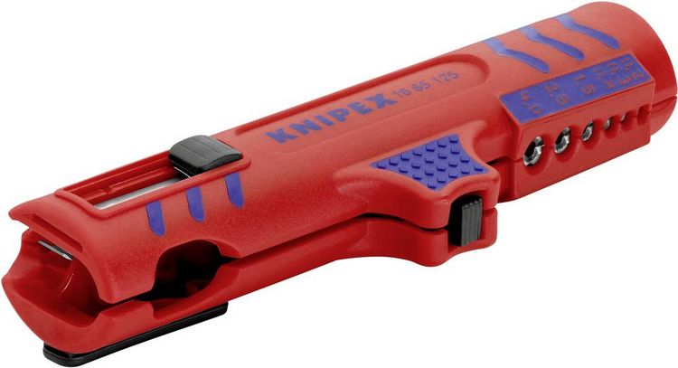 Produktbild: Knipex 16 85 125 SB Kabelentmanteler Geeignet f&uuml;r Rundkabel, Feuchtraumkabel 8 bis 13 mm 0.2 bis 4.0 mm&sup2;
