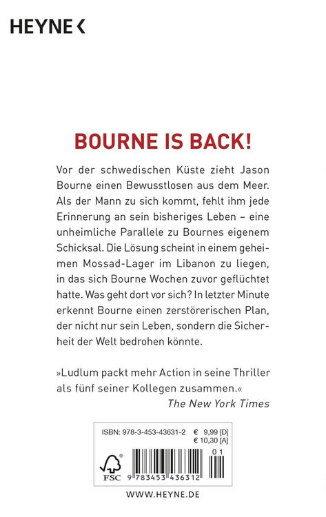 Produktbild: Der Bourne Verrat / Jason Bourne Band 10