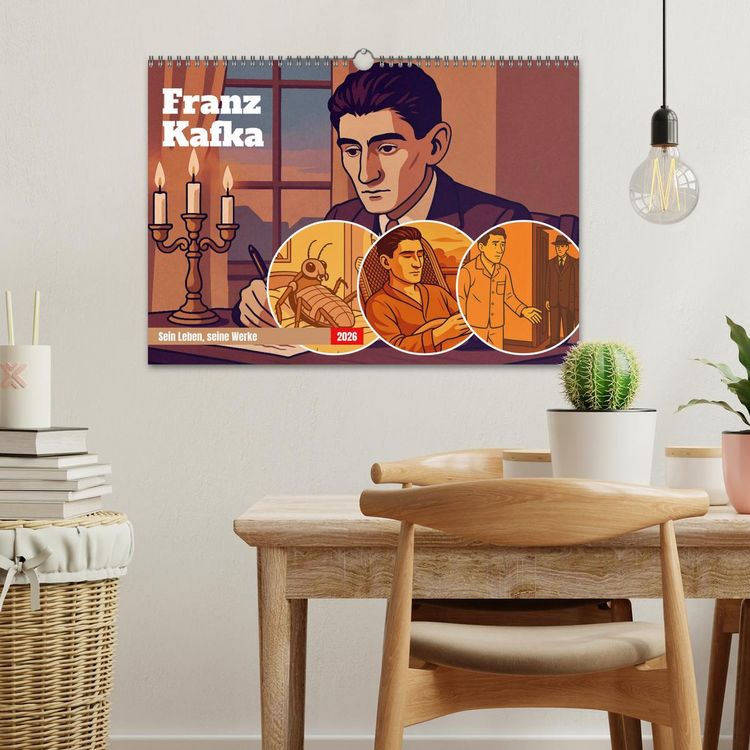 Produktbild: Franz Kafka (Wandkalender 2026 DIN A3 quer), CALVENDO Monatskalender