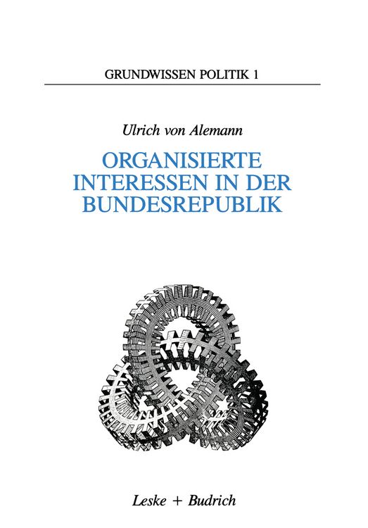 Produktbild: Organisierte Interessen in der Bundesrepublik