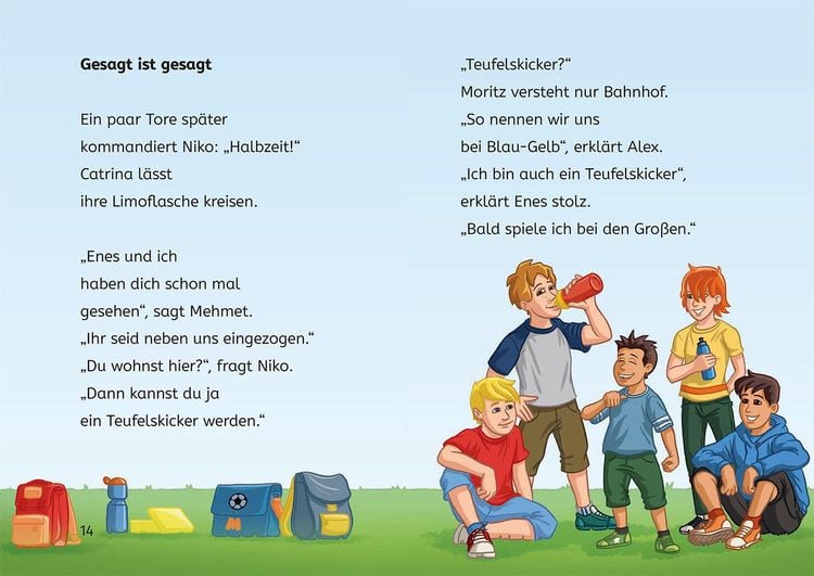 Teufelskicker, Bücherhelden 1. Klasse, Moritz macht das Spiel