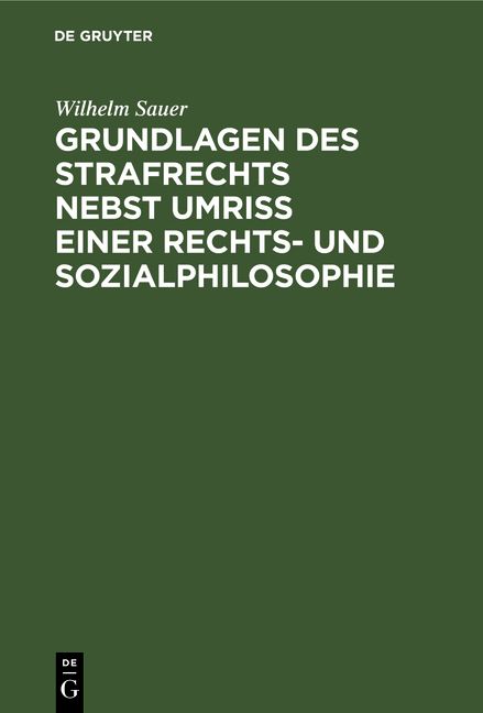 Produktbild: Grundlagen des Strafrechts