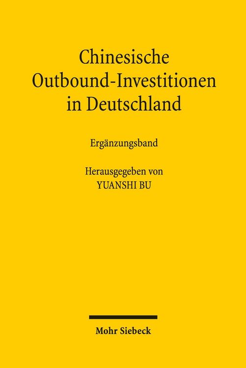 Produktbild: Chinesische Outbound-Investitionen in Deutschland
