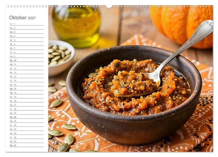 Produktbild: Zero Waste Pesto - 12 Monate, 12 Reste, unendlich Geschmack (hochwertiger Premium Wandkalender 2027 DIN A2 quer), Kunstdruck in Hochglanz