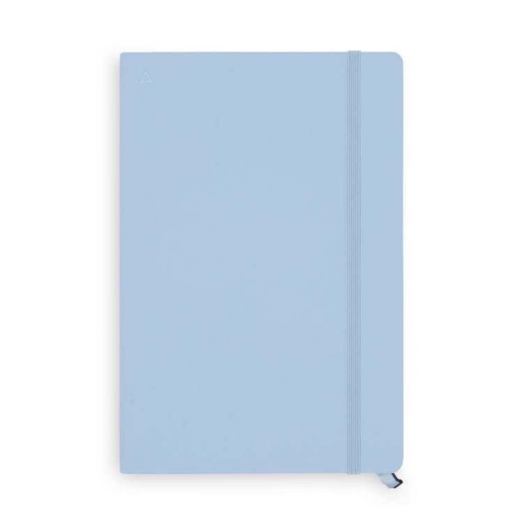 Produktbild: Notizbuch A5 Softcover French Blue Blanko, 128 Seiten