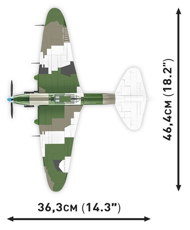 Produktbild: COBI Historical Collection 5745 - Ilyushin II 02 Shturmovik, 643 Klemmbausteine