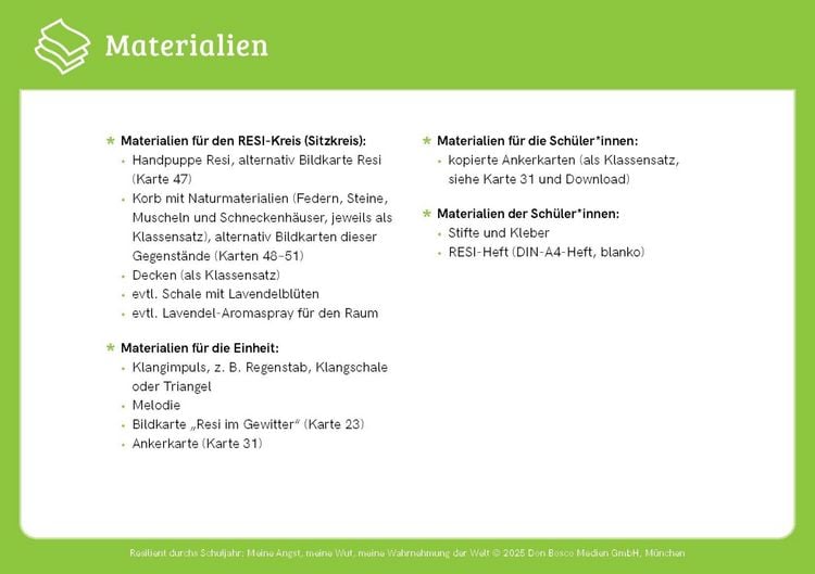 Produktbild: Resilient durchs Schuljahr: Meine Angst, meine Wut, meine Wahrnehmung der Welt