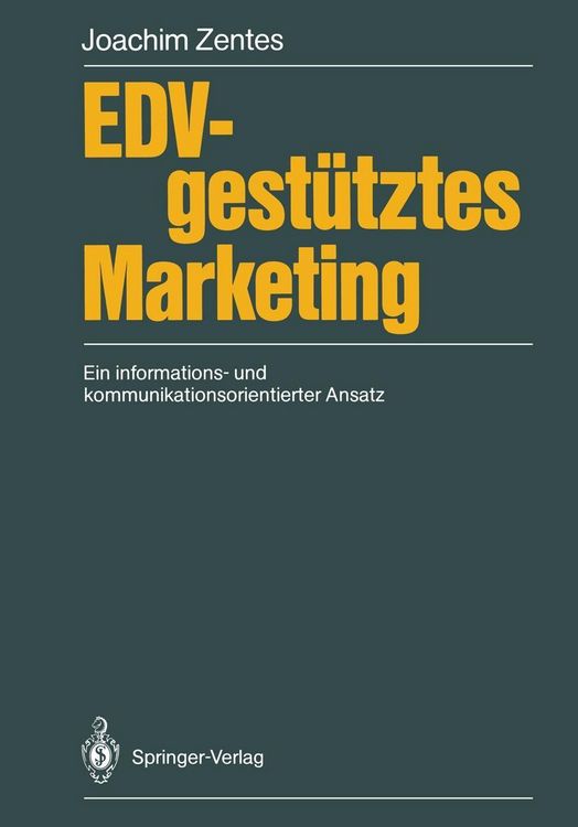 Produktbild: EDV-gest&uuml;tztes Marketing